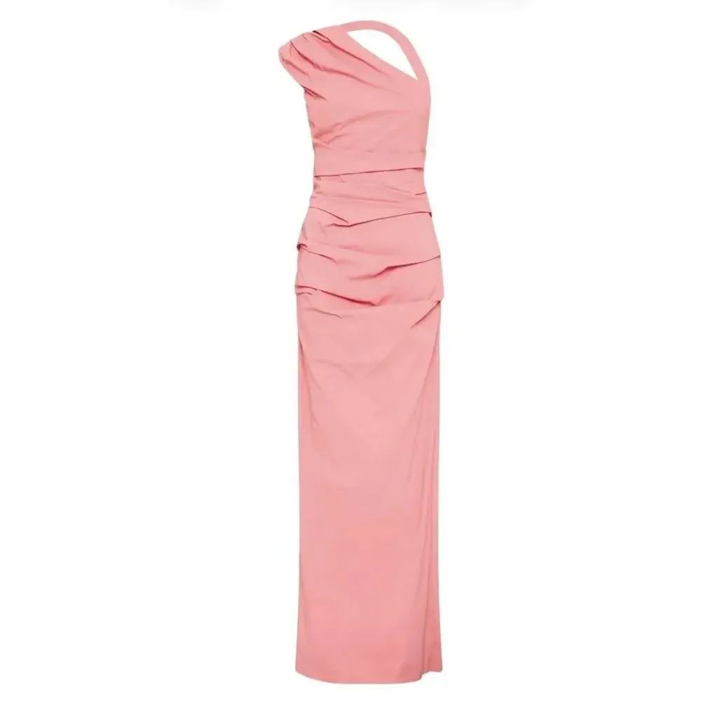 SIR the Label. Giacomo Gathered Gown NWT Size 3 Large Formal Asymmetrical Maxi